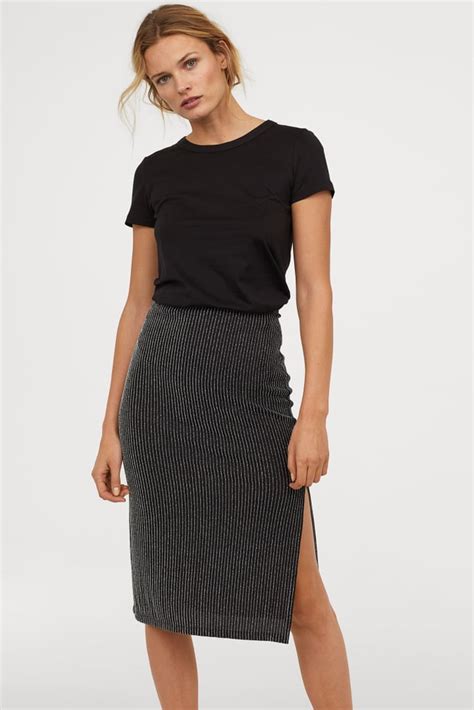 h and m pencil skirt|More.